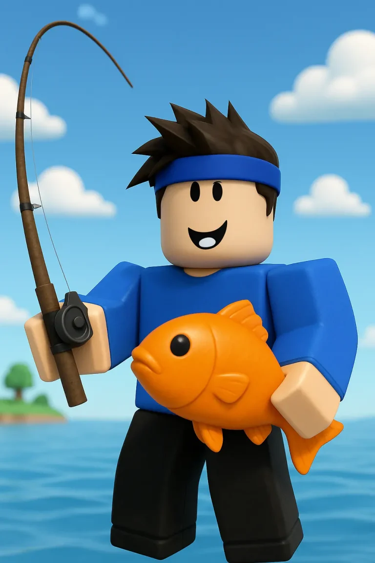 How to Macro in Fisch on Xbox? Complete Updated Guide 2025 1 character with fish and rod